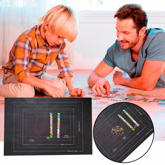 Kayannuo Toys Details Roll Puzzle Storage Mat Roll Up To 3000 Pieces With Drawstring Bag