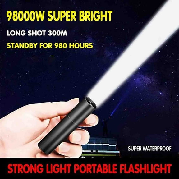 Kayannuo USB Strong Light Portable LED Flashlight Strong Light Portable LED Flashlight