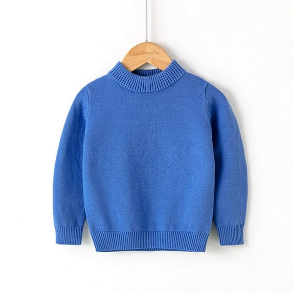 Kayannuo Ugly Christmas Sweater For Kids Toddler Youth Teen Boys Girls Solid Pullover Pulsweetheart Knit Sweater Knitwear