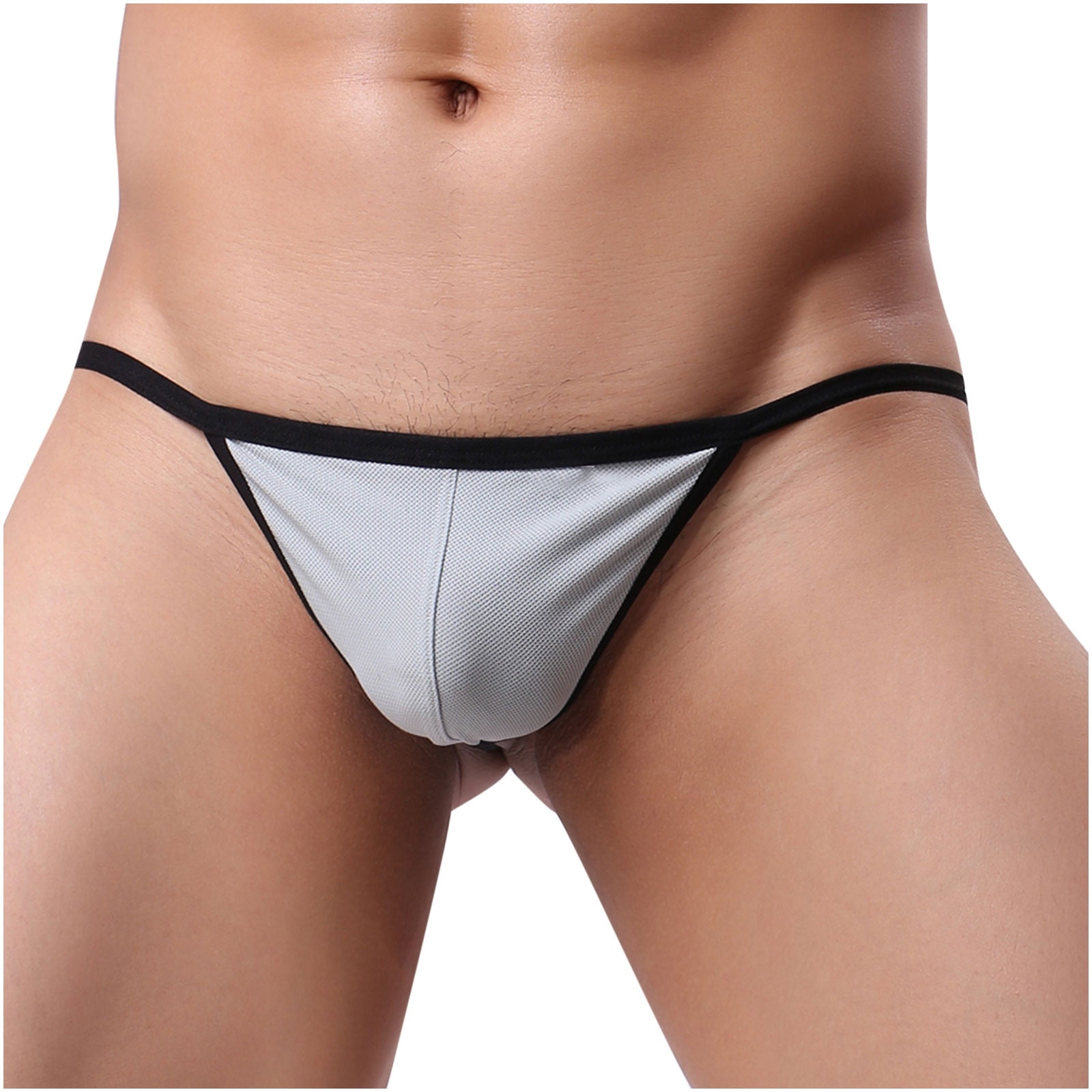 All Seasons Daily Men Underwear Briefs See Through Sissy Solid Stretch