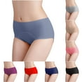 thumbnail image 1 of Kayannuo Underwear for Women Briefs Panties for Women Clearance Women Large Size Medium High Waist Seamless Breathable Women's Yoga Underwear Briefs Valentine's Day Gifts, 1 of 5