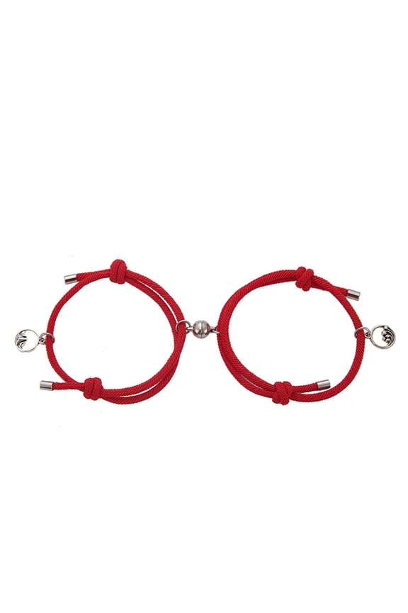 Valentines Day Gifts Christmas Stainless Steel Woven Magnetic Couples Bracelets Fashion Jewellery Hand Strap