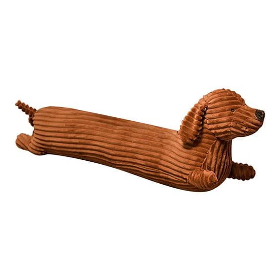 Kayannuo Valentines Day Gifts for Kids Dachshund Dog Strip Pillow Cute Stuffed Simulation Doggy Animals Gift Plush Toy Children Doll Birthday Gifts