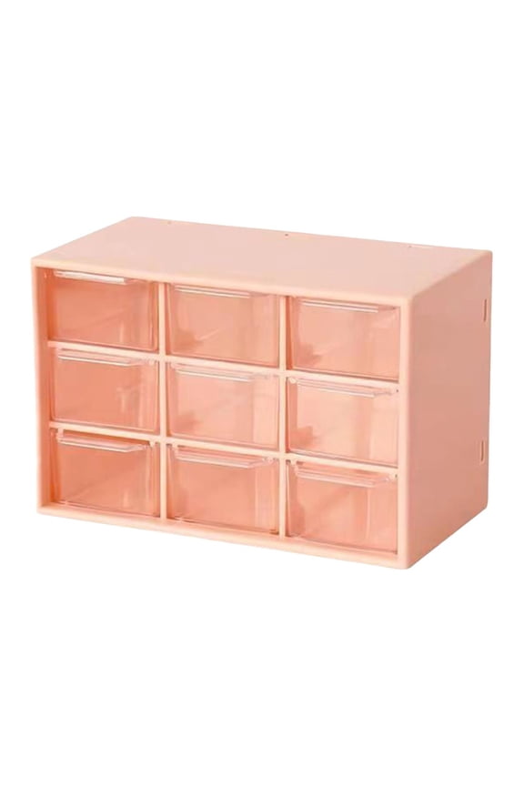 Valentines Day Gifts Multifunctional Compartment Storage Box, Desktop Drawer Style Cosmetic Jewelry Box, Small Item Transparent Jewelry Box