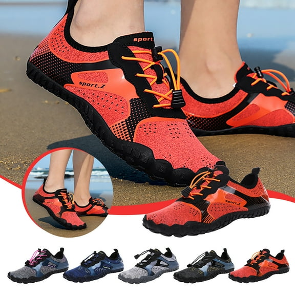 Kayannuo Water Shoes Mens Womens Quick-Dry Lightweight Barefoot Athletic Shoes for Beach Walking, Stream Trekking, Swimming Pool, Snorkeling, Driving, Jogging, Boating