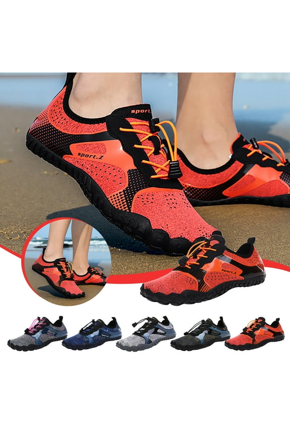 Water Shoes Mens Womens Quick-Dry Lightweight Barefoot Athletic Shoes for Beach Walking, Stream Trekking, Swimming Pool, Snorkeling, Driving, Jogging, Boating