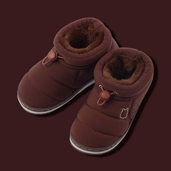 Kayannuo Winter Boots for Toddler Baby Boys Girls Shoes Infant Toddler Winter Warm Footwear Non Slip Prewalker Children's Home Shoes