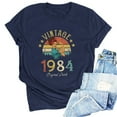 thumbnail image 1 of Kayannuo Womens Blouses Short Sleeve T Shirts for Women Valentine's Day 1974 Vintage Shirt For Women 50th Birthday Gifts 1974 Birthday Gifts Idea Retro Short Sleevel T Shirts Party Tops Tees, 1 of 4