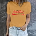 thumbnail image 1 of Kayannuo Womens Blouses Short Sleeve T Shirts for Women Valentine's Day Women's 2024 Spring And Summer Fashion Easter Print Pattern Round Neck Short Sleeved T-shirt Top/Shirt, 1 of 7