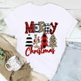 thumbnail image 1 of Kayannuo Womens Blouses Clearance Short Sleeve T Shirts for Women Valentine's Day Women's Casual Round Neck Short-sleeved Christmas Tree Printed T-shirt Top, 1 of 7