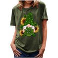 thumbnail image 1 of Kayannuo Womens Blouses Short Sleeve T Shirts for Women St. Patrick's Day Womens Fashion Print Tops Short Sleeve Out Blouse Funny Round Neck T-Shirt Tops, 1 of 4