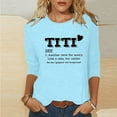 thumbnail image 1 of Kayannuo Womens Blouses Short Sleeve T Shirts for Women Valentine's Day Women Long Sleeves Letter Print Casual Tops Blouse T-shirt, 1 of 5