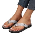 thumbnail image 1 of Kayannuo Womens Sandals Flip Flops for Women Summer Flip Flops Students Wearing Fashionable Pinky Flat Bottomed Beach Sandals, 1 of 5