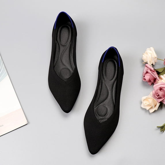 Kayannuo Womens Shoes Shoes for Women Womens Casual Comfortable Lightweight Fashion Flat Shoes Ladies Flat Shoes Solid Color Pointed Toe Flat Soft Sole Shoes