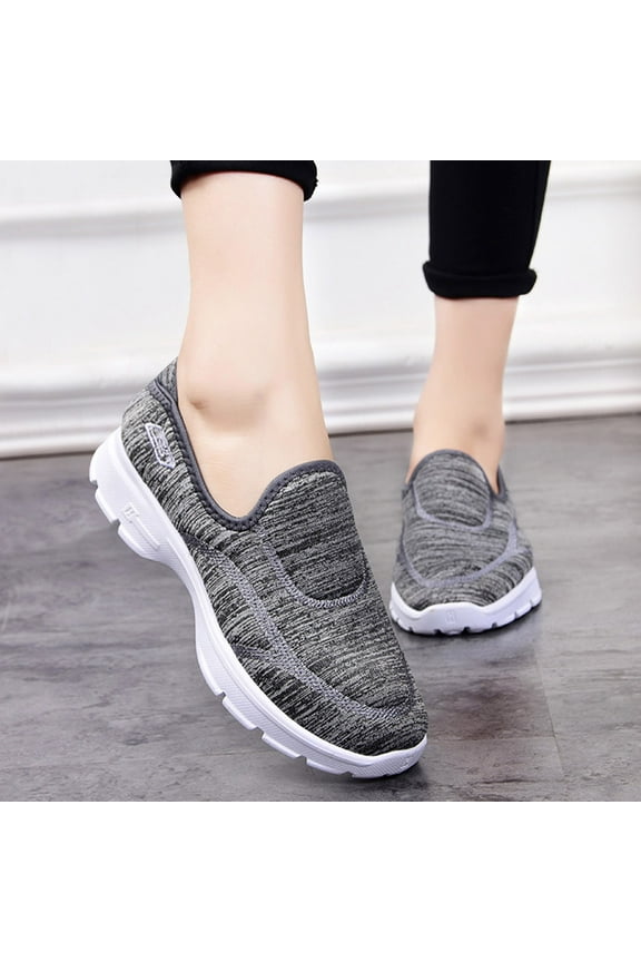 Womens Shoes Summer Womens Fashion Women Ladies Casual Loafers Sneakers Flats Breathable Stretch Cloth Shoes