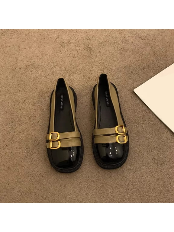 Womens Shoes Summer Womens Fashion Women Slip-on Tassel Leather Top Platform Loafers Casual Comfortable Loafer Shoes Indoor Outdoor