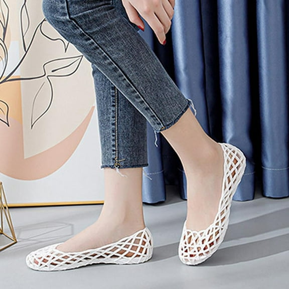 Kayannuo Womens Shoes Summer Womens Fashion Women's Slip On Shoes Comfort Fashion Nurse Plastic Hollow Out Slip On Shoes