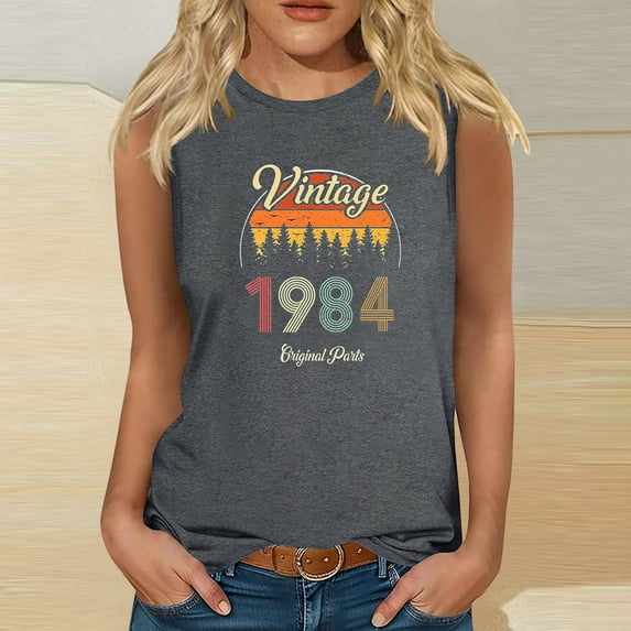 Kayannuo Womens Tops Shirts for Women Valentine's Day 1964 Vintage Shirt For Women 60th Birthday Gifts 1964 Birthday Gifts Idea Retro Short Sleevel T Shirts Party Tops Funny Tees