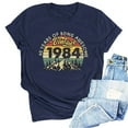 thumbnail image 1 of Kayannuo Womens Tops Shirts for Women Valentine's Day 1974 Vintage Shirt For Women 50th Birthday Gifts 1974 Birthday Gifts Idea Retro Short Sleevel T Shirts Party Tops Funny Tees, 1 of 4