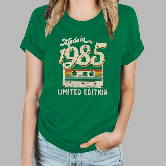 Kayannuo Womens Tops Shirts for Women Valentine's Day Women's Fashion Printed Round Neck Short Sleeved Top Hort Sleeve Round-Neck Blouses Shirts