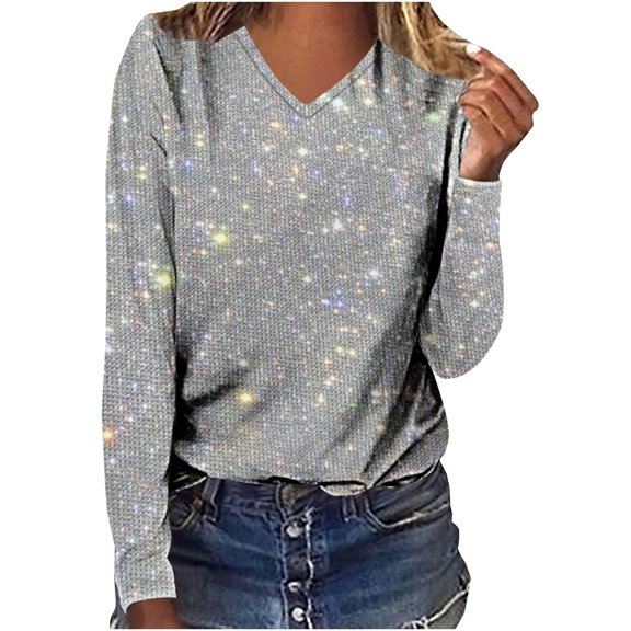 Kayannuo Womens Tops Shirts for Women Valentine's Day Women's Fashionable Printed Round Neck Short Sleeved Casual T-shirt Top