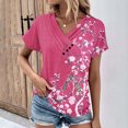thumbnail image 1 of Kayannuo Womens Tops Shirts for Women Valentine's Day Women's V-neck Fashionable Casual Short Sleeved Spring/summer Top, 1 of 4