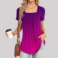 thumbnail image 1 of Kayannuo Womens Tops Shirts for Women Valentine's Day Women Fashion Printed Casual V-Neck Short Sleeve Loose T-Shirt Blouse Tops, 1 of 3
