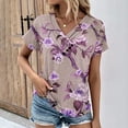 thumbnail image 1 of Kayannuo Womens Tops Shirts for Women Valentine's Day Women's V-Neck Fashion Casual Short-Sleeved Spring And Summer Top, 1 of 4