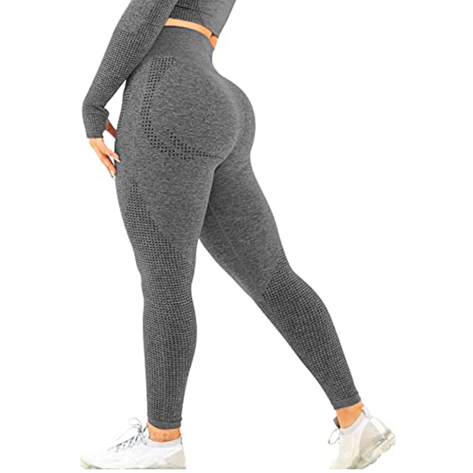 Kayannuo Yoga Pants Women Christmas Clearance Women's Pure Color  Hip-lifting Sports Fitness Running High-waist Yoga Pants Pink 