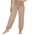thumbnail image 1 of Kayannuo Yoga Pants Women Christmas Clearance Women's Solid Color Comfortable Leisure Dancing Pants Sweatpants Yoga Pants Beige, 1 of 7