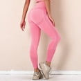 thumbnail image 1 of Kayannuo Yoga Pants Women Christmas Women's Pure Color Hip-lifting Sports Fitness Running High-waist Yoga Pants Pink, 1 of 9