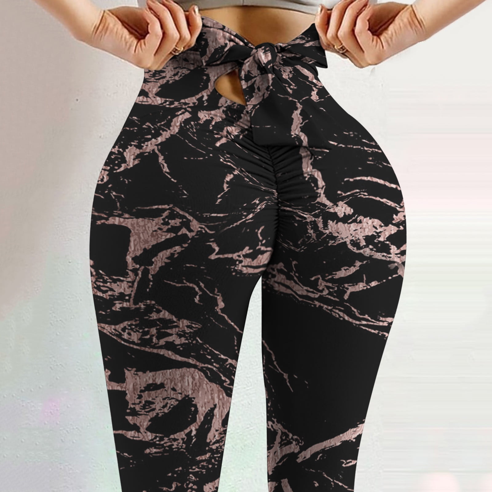 Kayannuo Yoga Pants with Pockets for Women Back to School Clearance Fashion  Women High Waist Printed Tight Fitness Yoga Pants Nude Hidden Yoga Pants  Orange 