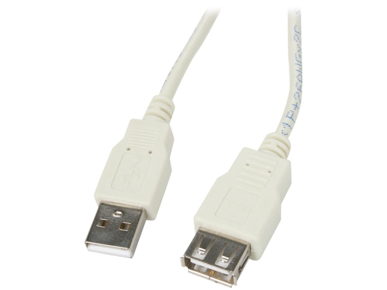 Kaybles 3ft USB-MF-3 3 ft. Beige USB 2.0 A/male to A/female Cable in ...