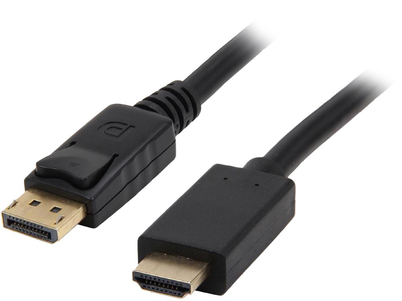 Kaybles DP-HDMI-3-2P DP to HDMI Cable 3 ft. (2 Pack), Gold Plated DisplayPort to HDMI Cable 1080p Full HD for PCs to HDTV, Monitor, Projector with HDMI Port