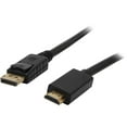 thumbnail image 1 of Kaybles DP-HDMI-6-2P DP to HDMI Cable 6 ft. (2 Pack), Gold Plated DisplayPort to HDMI Cable 1080p Full HD for PCs to HDTV, Monitor, Projector with HDMI Port, 1 of 2