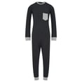 thumbnail image 1 of Kaycey Adaptive Clothing Zipback Jumpsuit, Long Sleeve Long Leg, Charcoal Body-Grey Trim, Medium, 1 of 9