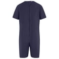 thumbnail image 1 of Kaycey Adaptive Clothing Zipback Jumpsuit, Short Sleeve Short Leg, Charcoal, Small, 1 of 10