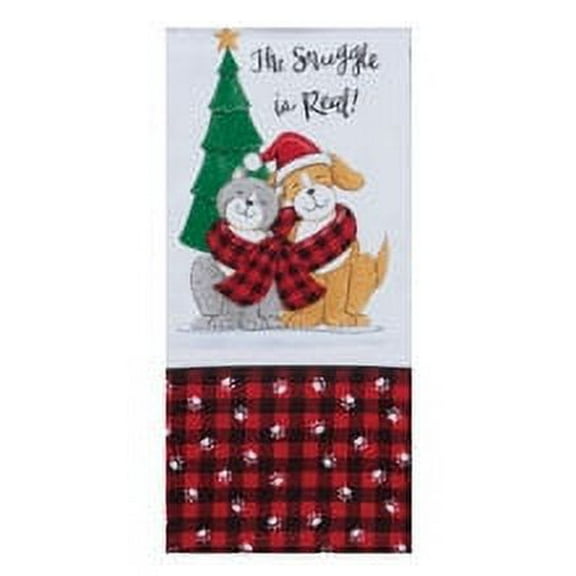 Kaydee Designs Cuddle Weather Snuggle is Real Dual Purpose Terry Towel