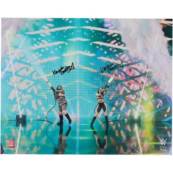 Kayden Carter & Katana Chance WWE Autographed 16" x 20" Entrance Photograph - Fanatics Authentic Certified