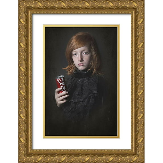 Kayen-Mouthaan, Carola 17x24 Gold Ornate Wood Framed with Double Matting Museum Art Print Titled - Something Old And Something New