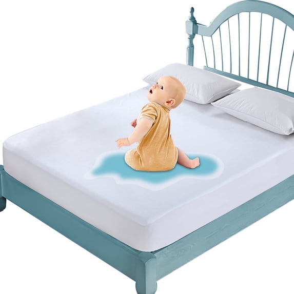 Kayfia 2 Pack full Size Mattress Protector Premium 100% Waterproof Mattress Cover, Washable, Noiseless & Breathable