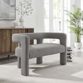 thumbnail image 1 of Modway Kayla Boucle Upholstered Loveseat in Light Gray, 1 of 3