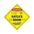 thumbnail image 1 of Kayla's Room Sign Crossing Zone Xing | Indoor/Outdoor | 20" Tall kids bedroom decor door children's name boy girl, 1 of 5