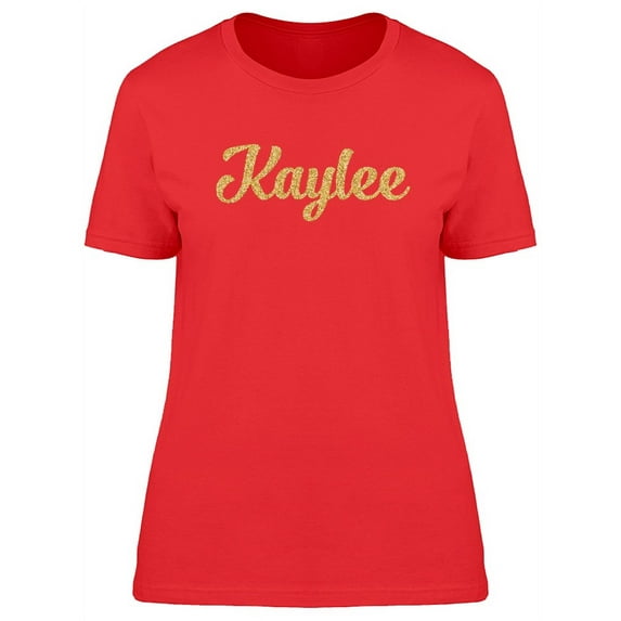 Kaylee In Gold sparkle T-Shirt Women -Image by Shutterstock, Female Medium
