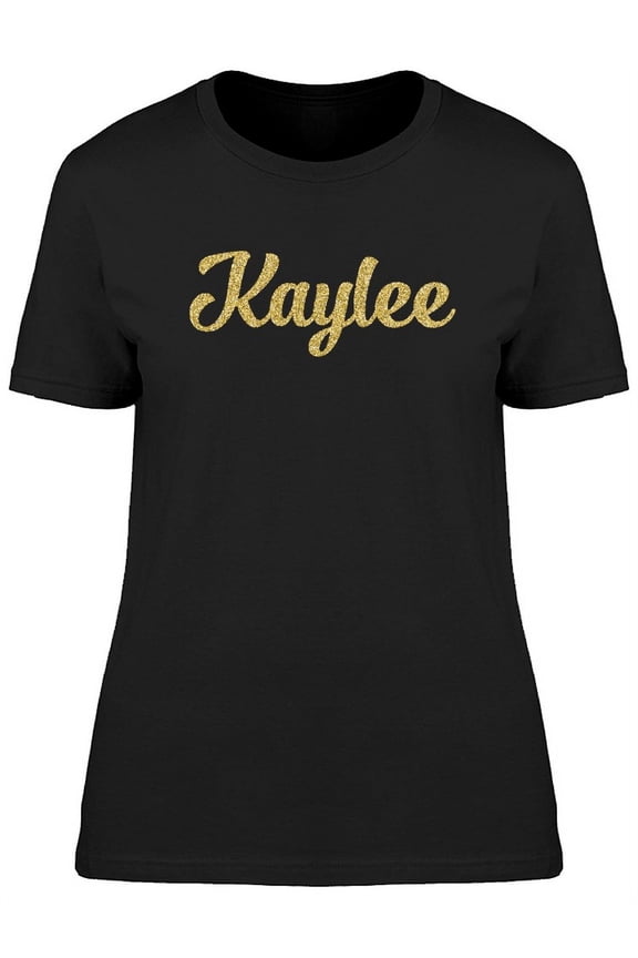 Kaylee In Gold sparkle T-Shirt Women -Image by Shutterstock, Female Small