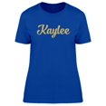 thumbnail image 1 of Kaylee In Gold sparkle T-Shirt Women -Image by Shutterstock, Female Small, 1 of 2