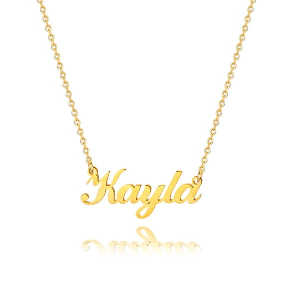 Kaylee Name Necklace, 18K Gold Filled Custom Name Necklace Personalized Necklace for Women