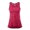 thumbnail image 1 of Kaylee_xo Sheer Burnout Flowy Racerback Mesh Relaxed Workout Sleeveless Tank Top, 1 of 1