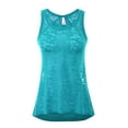 thumbnail image 1 of Kaylee_xo Sheer Burnout Flowy Racerback Mesh Relaxed Workout Sleeveless Tank Top, 1 of 1