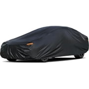 Kayme 10 Layers Large Car Cover Waterproof All Weather [See Vehicle Size Chart for Accurate Fit] Heavy Duty Full Exterior Cover for Automobiles Sun Rain Snow UV Protection. Size C7 See Size Chart